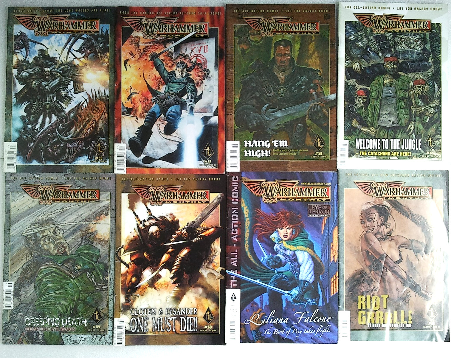Warhammer Monthly Comic 53, 57, 58, 59, 60, 62, 65, 71 Black Library