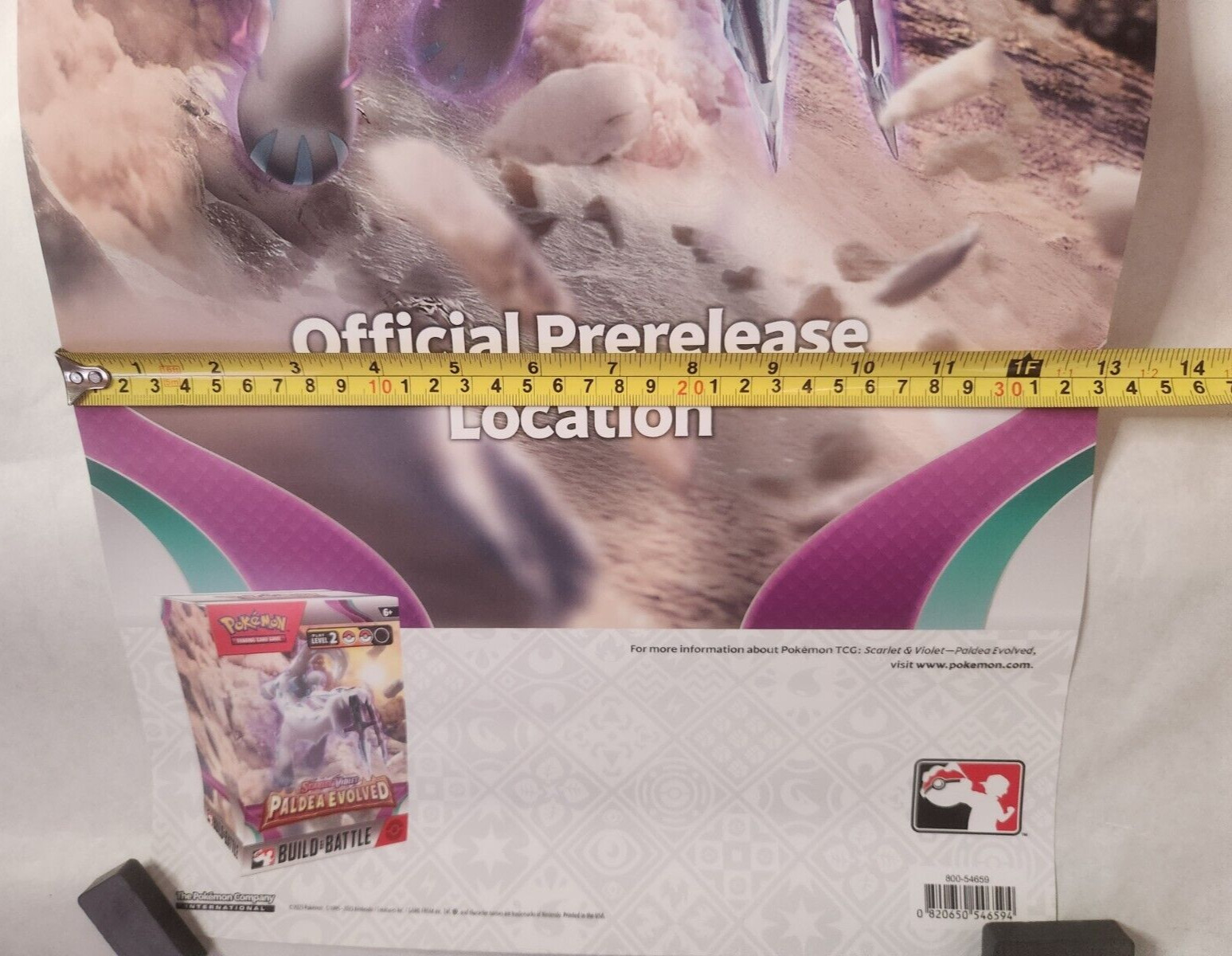 Pokemon SCARLET & VIOLET Store Poster TCG PALDEA EVOLVED Official Prerelease