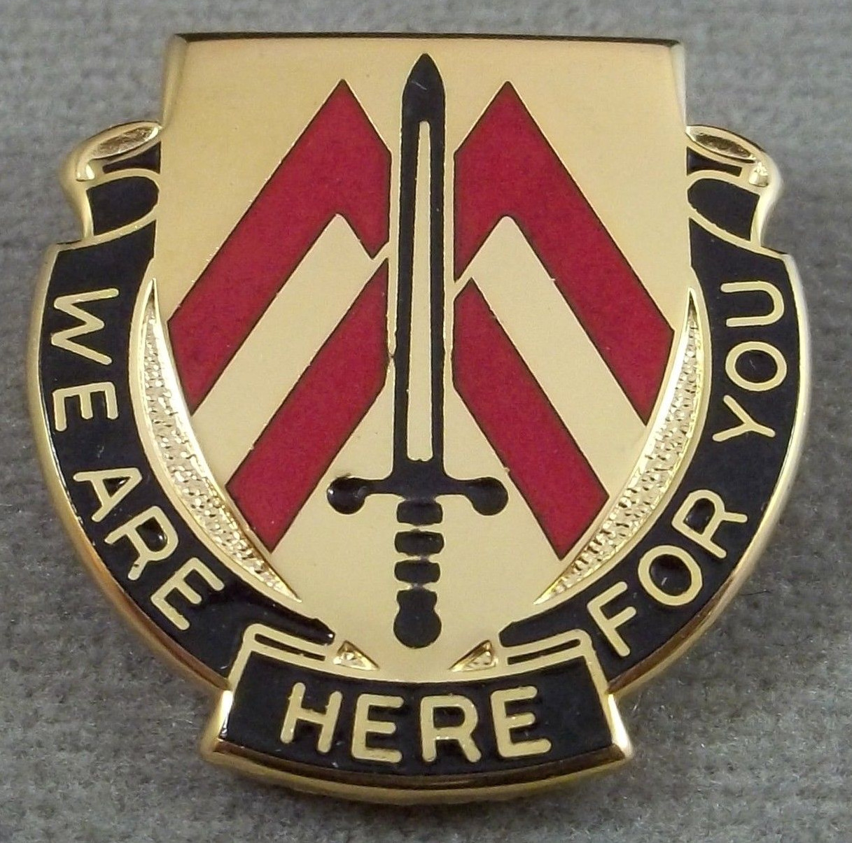 US Army 293rd Support Battalion Unit Crest Insignia - G - 23