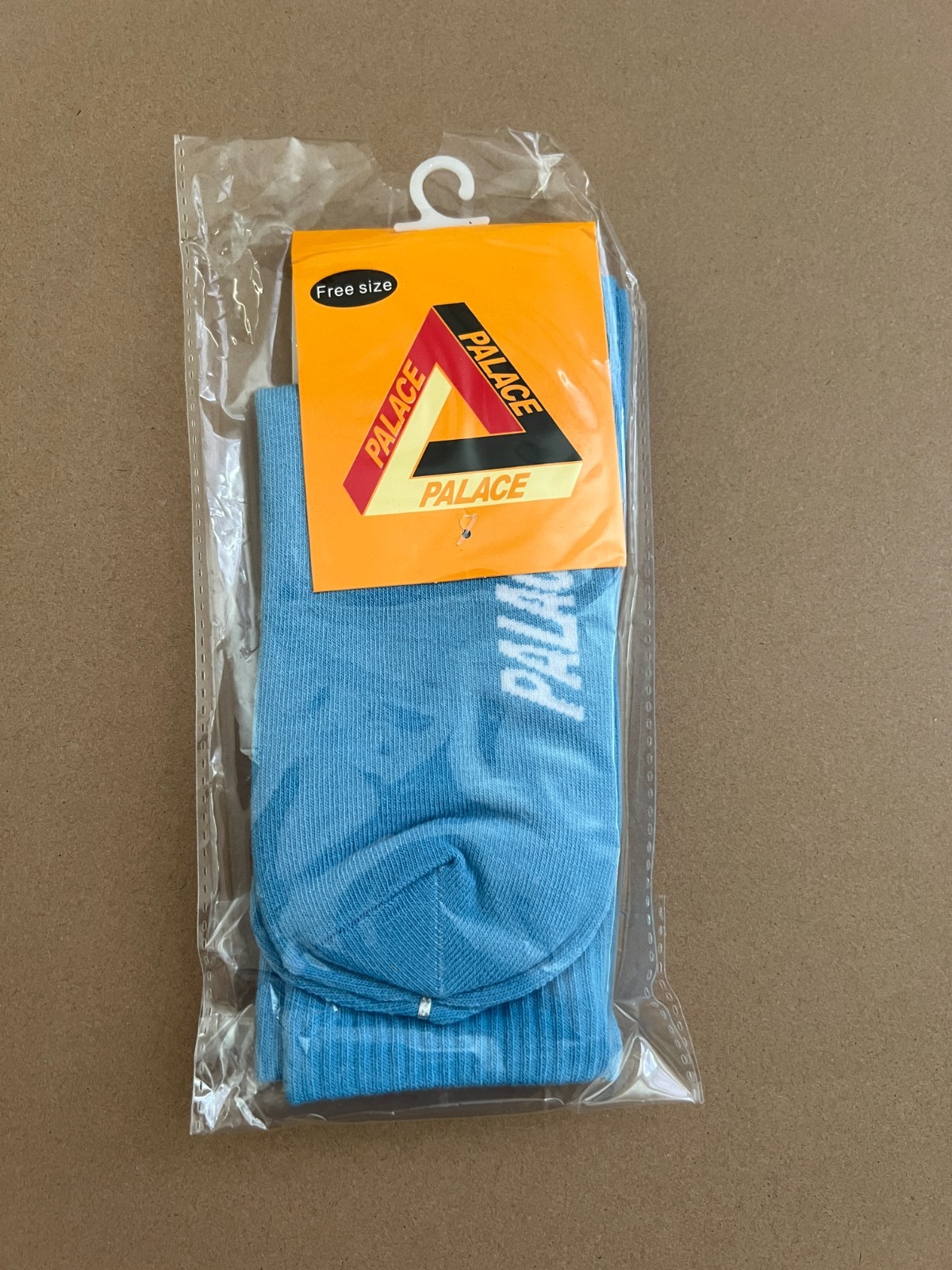 Palace Front Logo Crew Socks - Blue