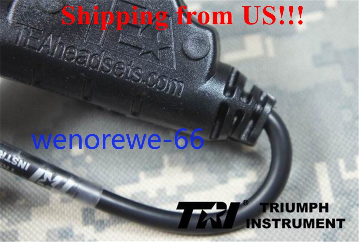 US Ship!!! TRI TEA U94V2 Waterproof Short 6Pin PTT for PRC 148 152 Radio Replica