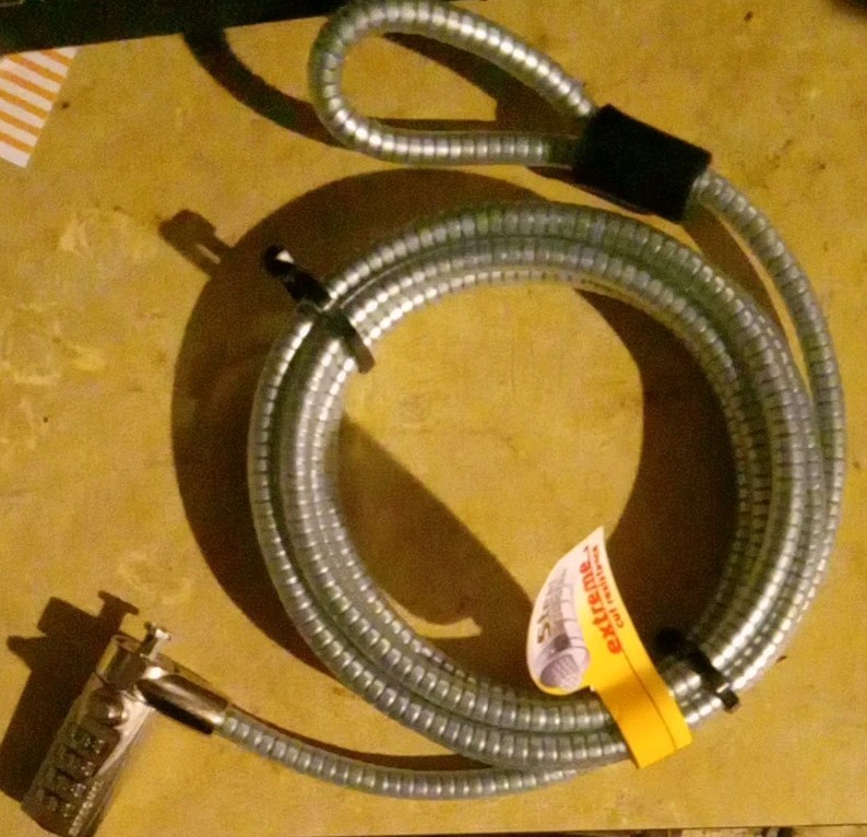 Universal Computer Resettable Combo Cable Lock Combination Steel On Steel