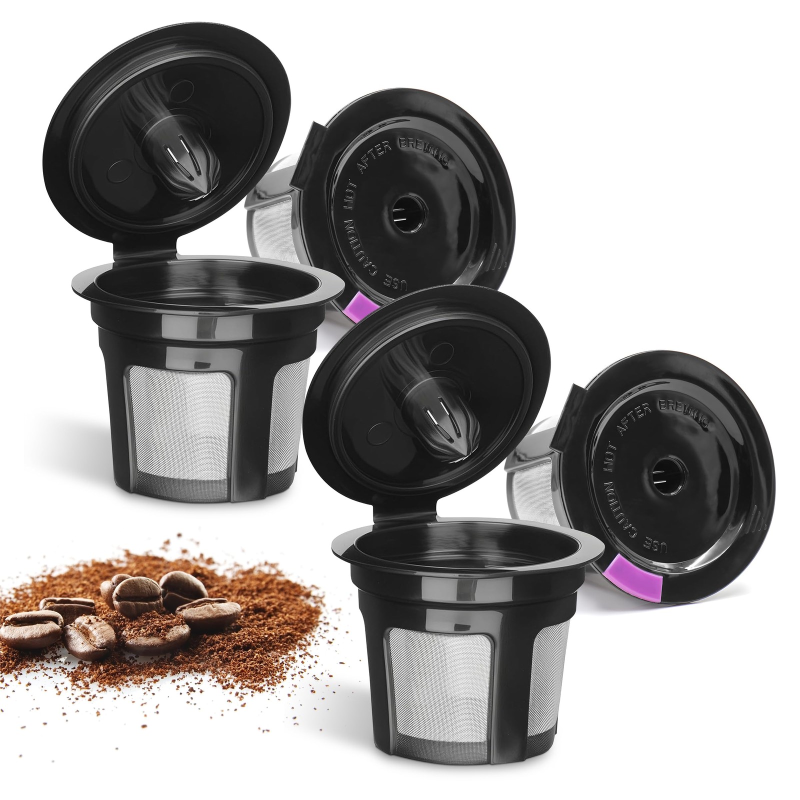 Reusable Single Serve Coffee K-Cups - Compatible with Coffee Brewers - Univer...