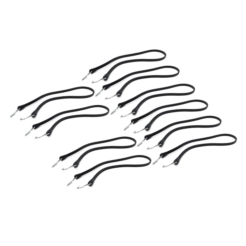 41" Heavy Duty Rubber Tarp Straps Tie Down Bungee Cords With Hooks