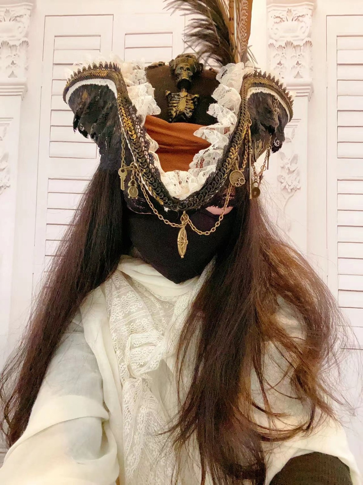 Pirates of the Caribbean Cocked Hat Pirate Cap Headgear Halloween Cosplay Hats