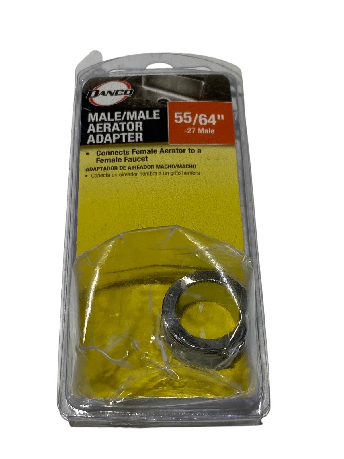 DANCO 10525 Male/Male Aerator Adapter 55/64" -27 Male - New