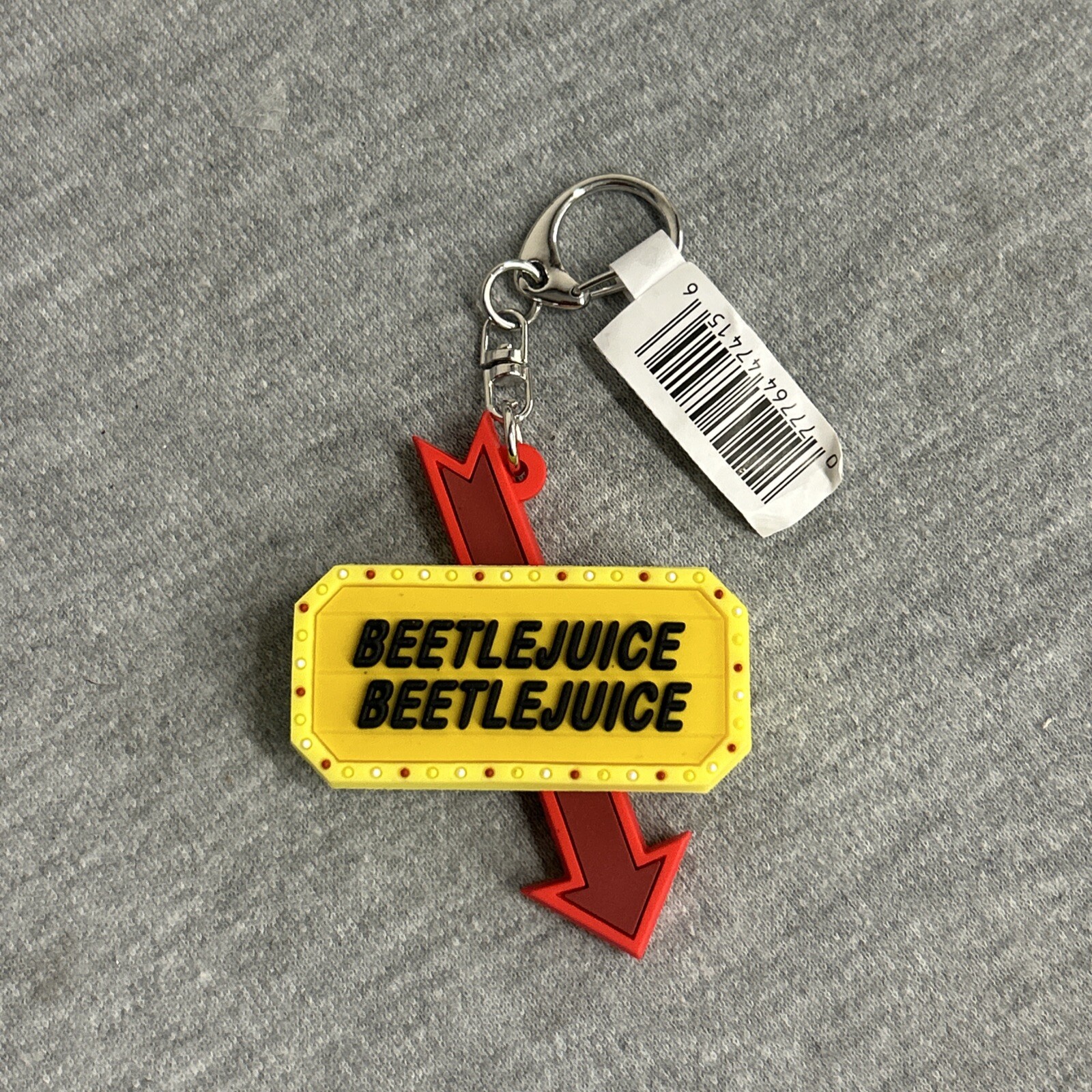 2024 Beetlejuice Figural Bag Clip Keychain - Marquee Sign Beetlejuice