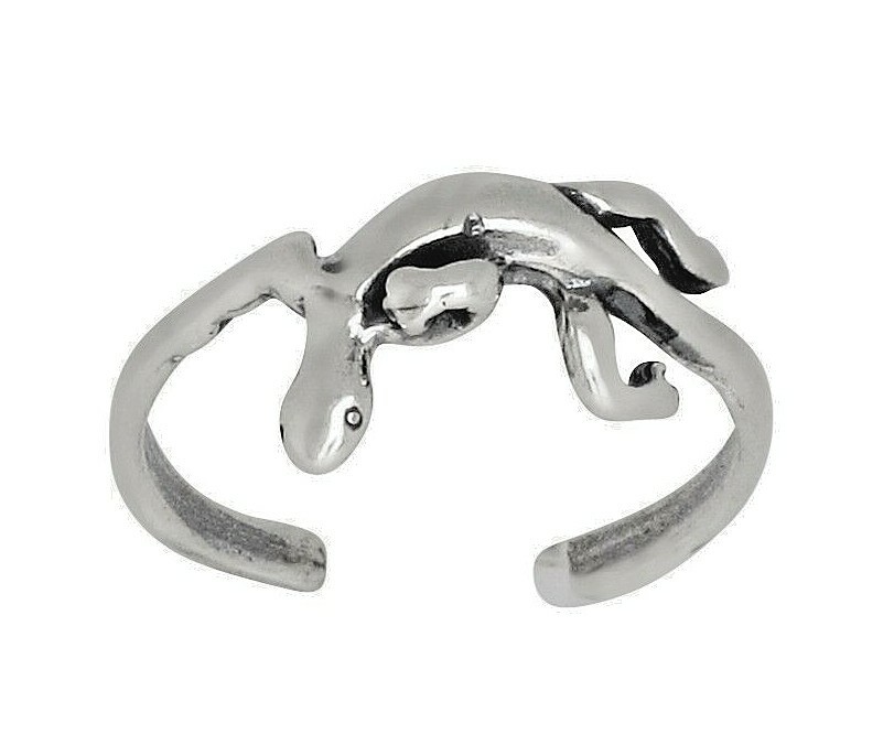 Sterling Silver .925 Geico, Lizard, Toe Ring Adjustable Size | Made In USA