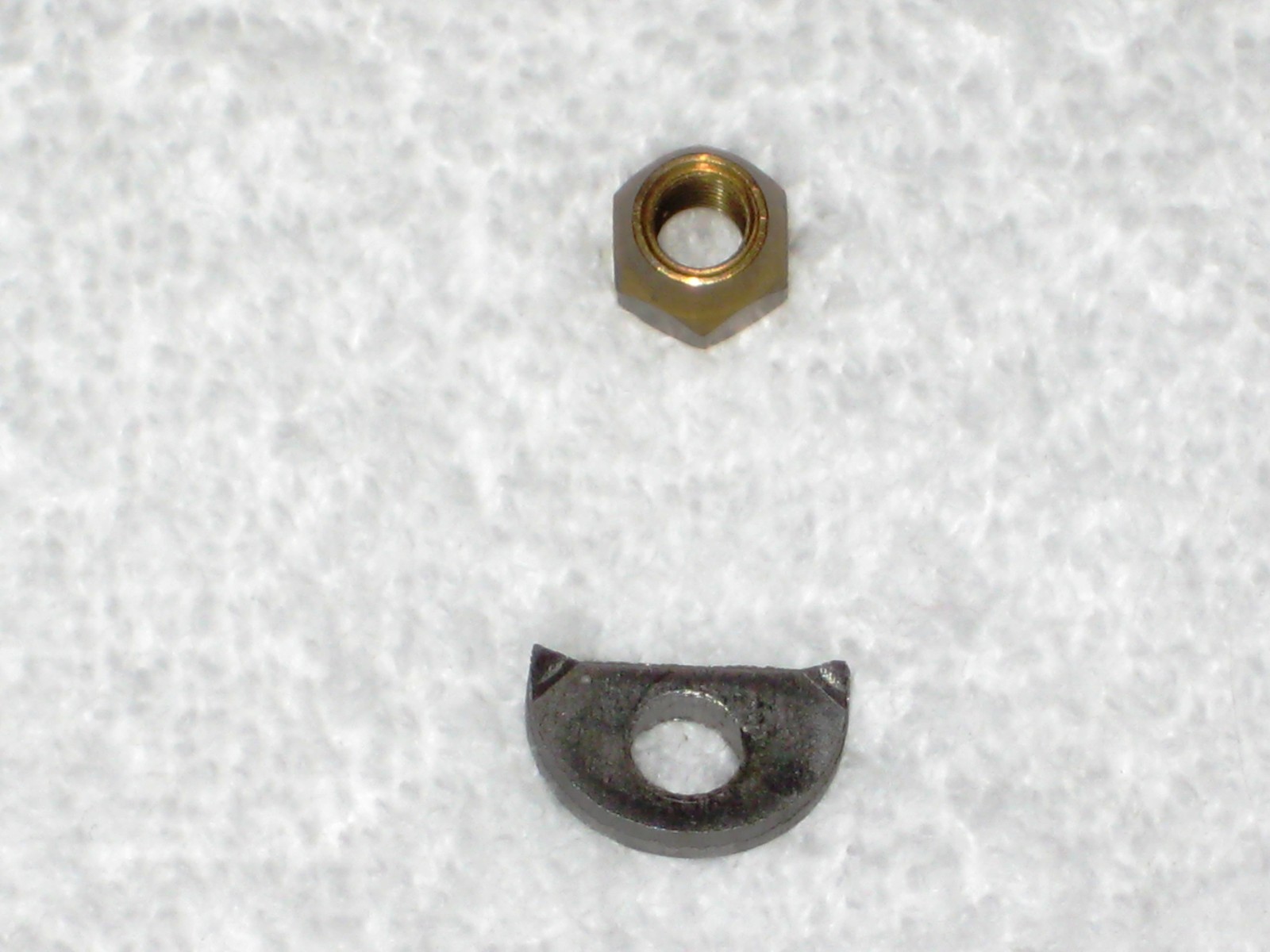 1960'S/70'S NOS GIBSON TRUSS ROD NUT AND HALF MOON NUT SEAT KALAMAZOO FACTORY