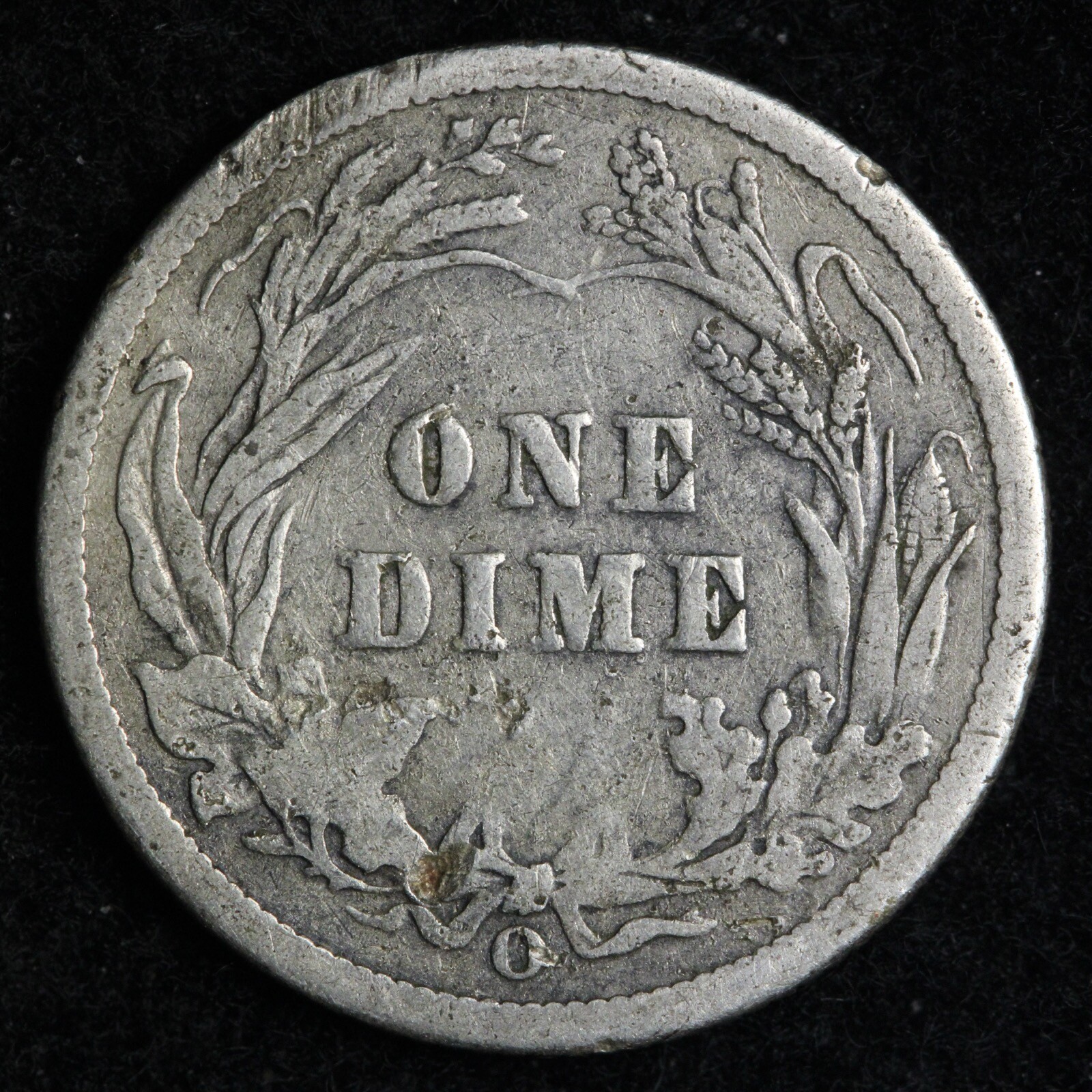 1900-O Barber Silver Dime FINE+/VF E217 WXEM