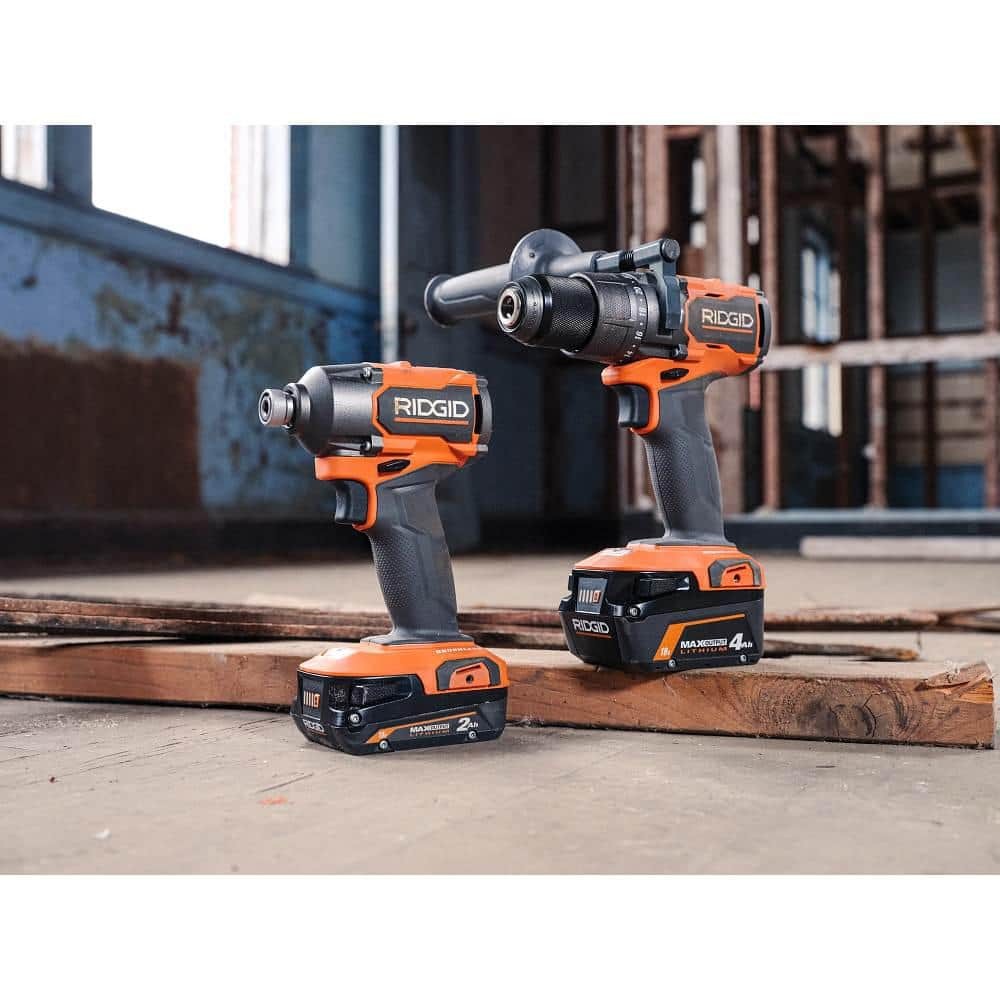 18V Brushless Hammer Drill & Impact Driver Combo Kit w/ Batteries
