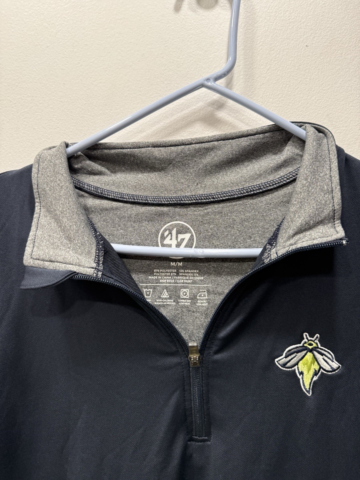 Columbia Fireflies Minor League S.C ‘47 Brand Long Sleeve Quarter Zip Shirt Sz M