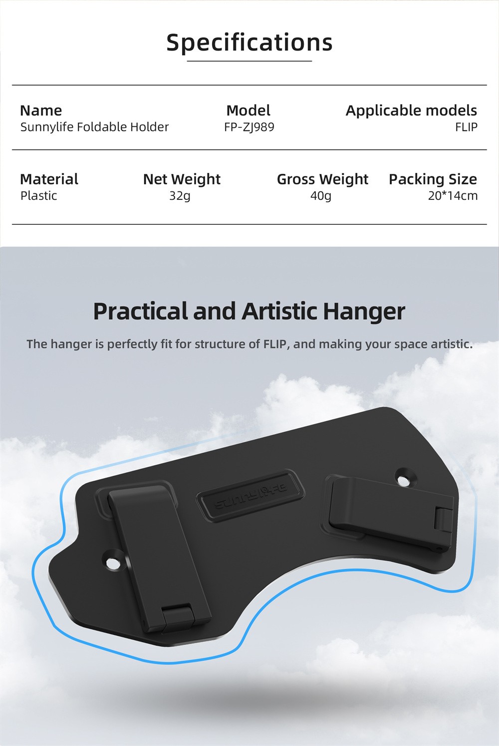 Drone Wall Mount Bracket Key Hook Headset Wall Mount Bracket for DJI FLIP