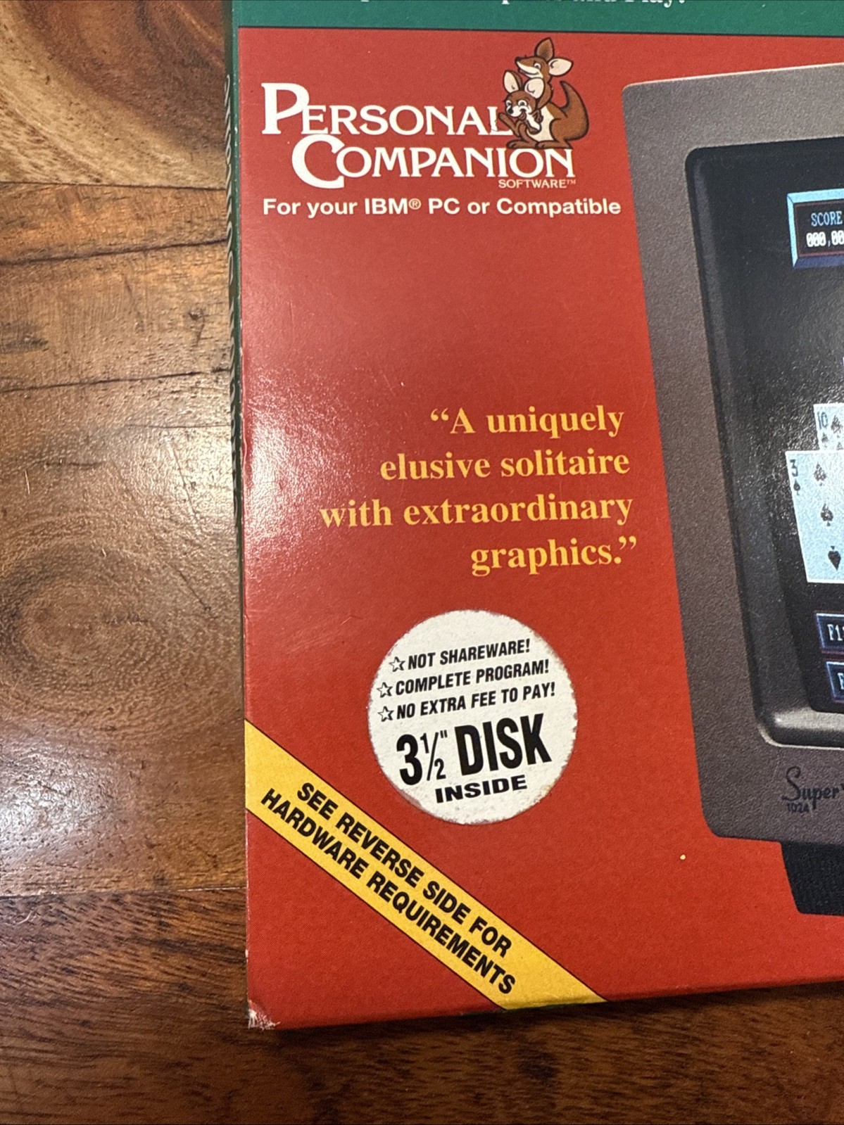 Vintage 1994 Personal Companion 3.5” Floppy Disk Programs Blackjack & Solitaire
