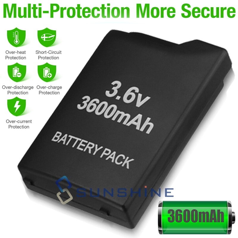 Battery for PSP 2000/3000 Replacement Battery Pack Rechargeable Portable Battery