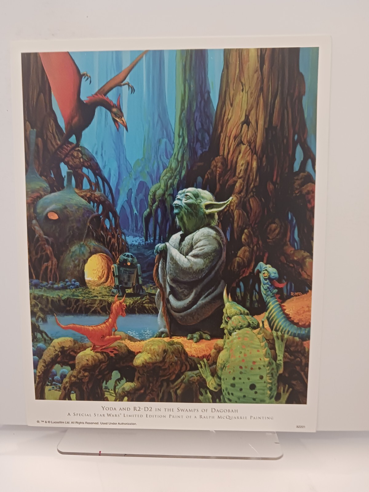 Yoda & R2-D2 Swamps of Degobah  Star Wars LMTD Edition Print by R. McQuarrie