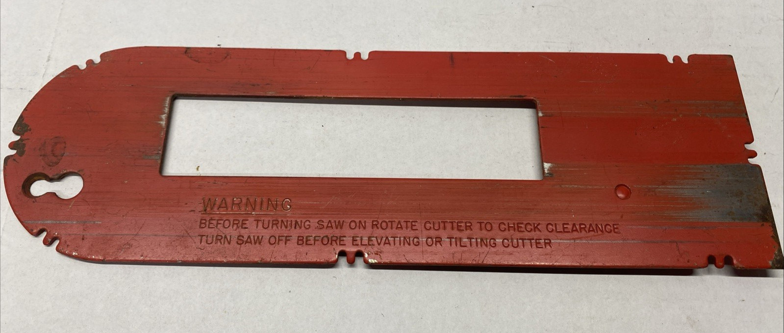 Craftsman Table Saw  113.xxxx  Throat Plate 12 x 3 3/4"  CTS-1130