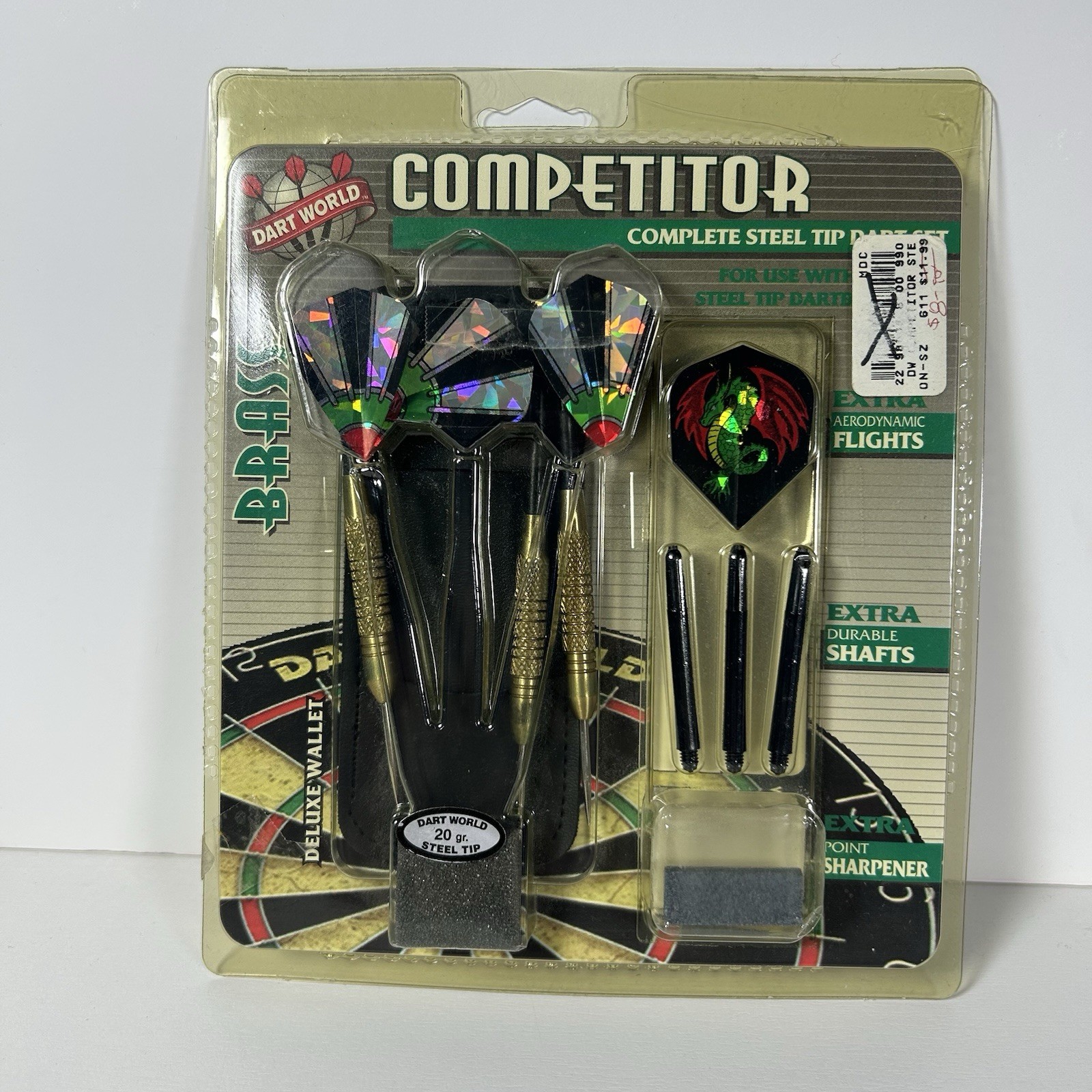 Vintage Dart World Contender Soft Tip Dart Set With Wallet And Xtra Tips