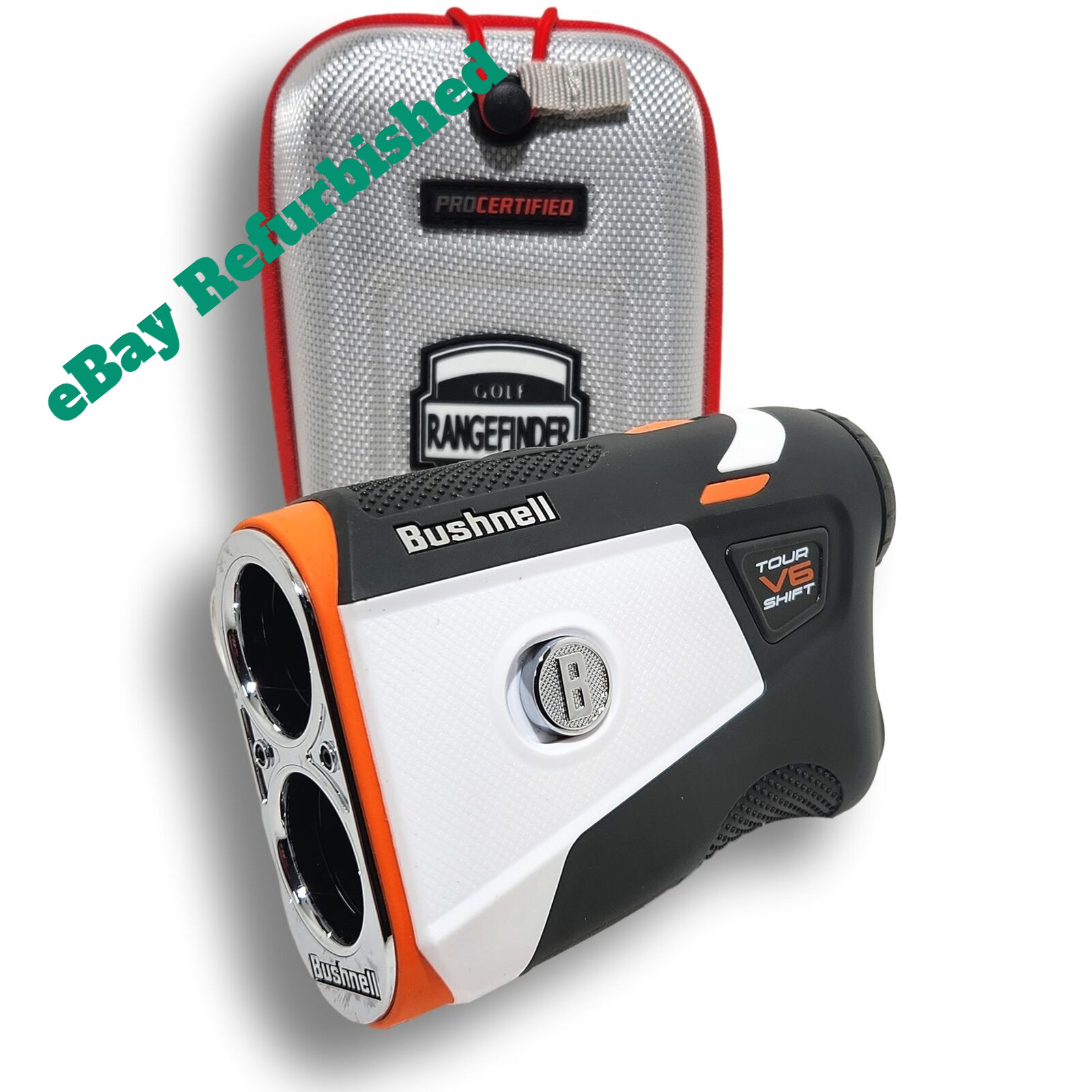 Bushnell Tour V6 Shift Slope Golf Rangefinder Gray / Orange w/ 1 Yr Warranty