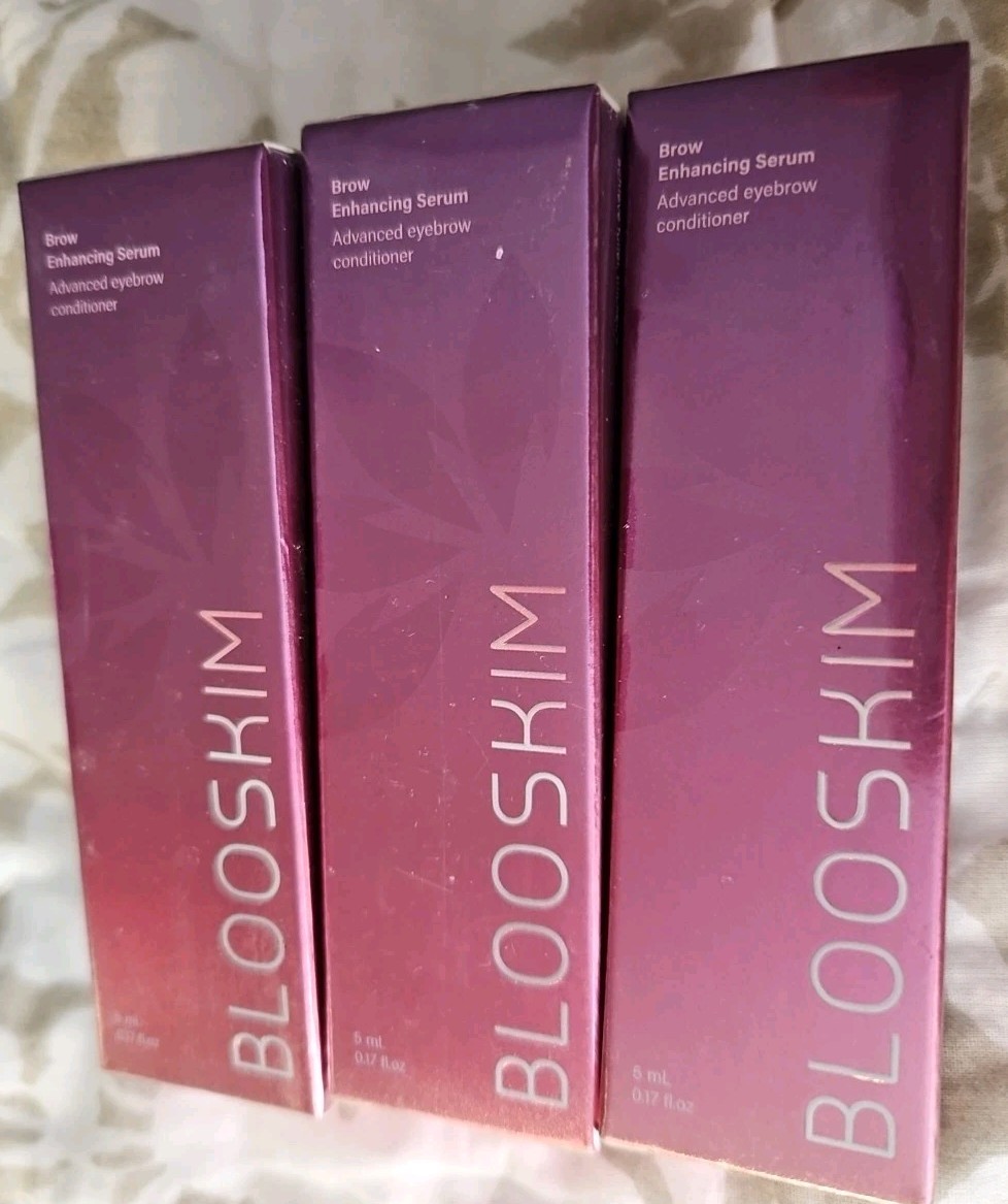 3X Blooskim Brow Enhancing Serum Advanced Eyebrow Conditioner Exp 2028