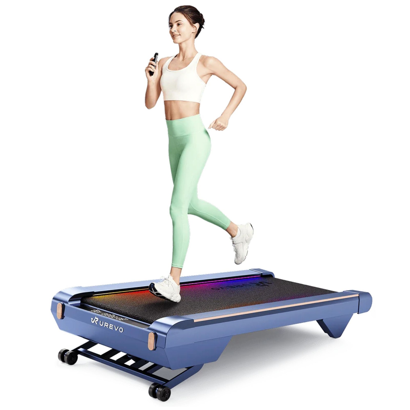 UREVO CyberPad Smart Treadmill | 14% Incline, Quiet Treadmill with App