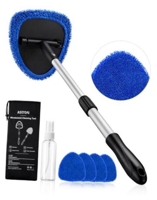 2" Extra-Long Windshield Cleaner Tool, Car Interior Detailing 21 in 1 Blue