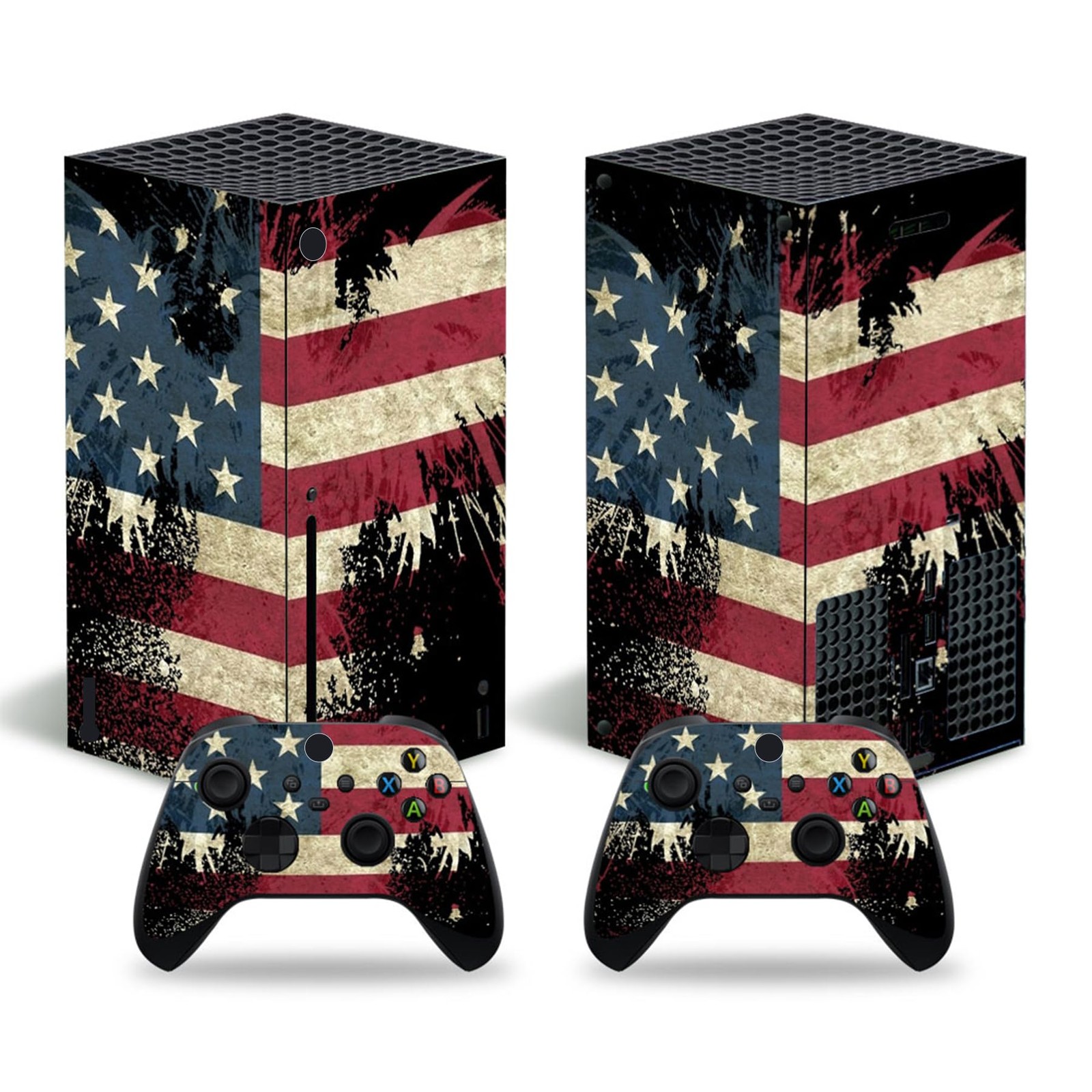 Sticker Wrap Full Set Flag Skin Compatible with Xbox Series X Console | Prote...