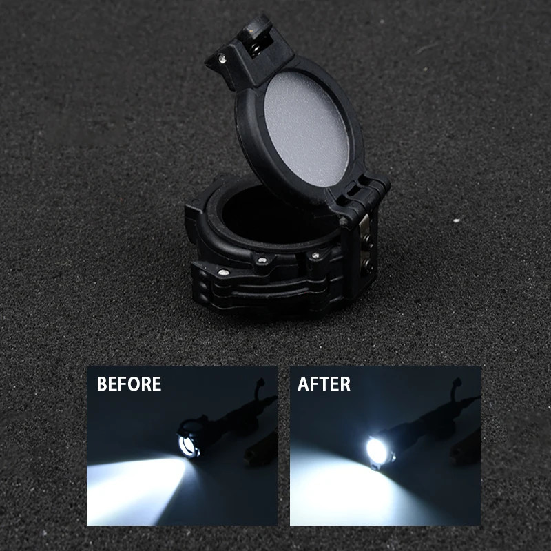 Tactical Flashlight Diffuser Head Cover for M300B M600B M300C M600C Scout Lights