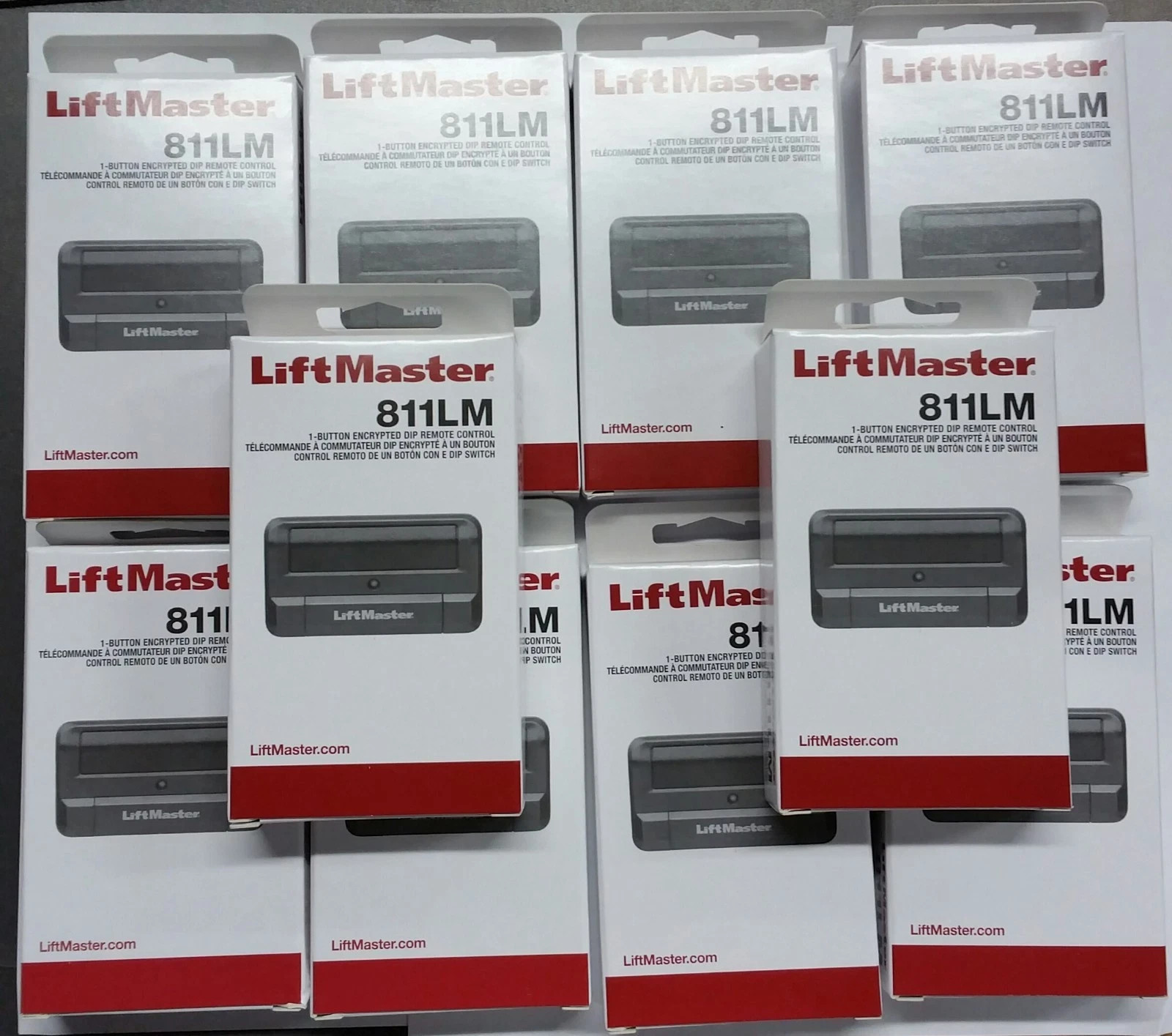 10 pack 811LM LiftMaster Chamberlain 1 button Security+ 2.0™
