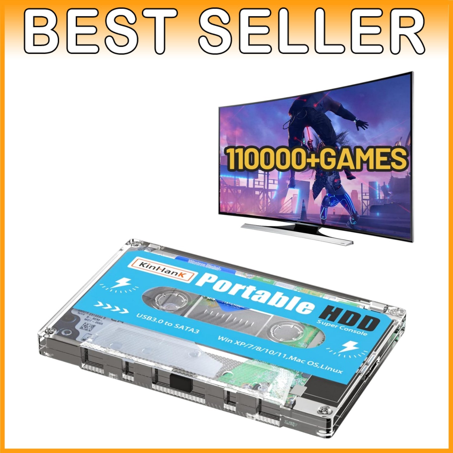 Batocera 33 Pre-installed Game Drive, 110k+ Games=/`