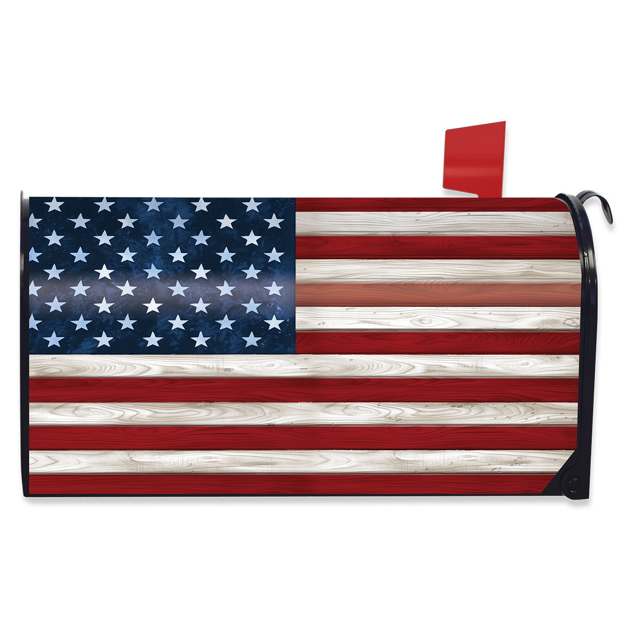 Briarwood Lane Wood American Flag Oversized Mailbox Cover