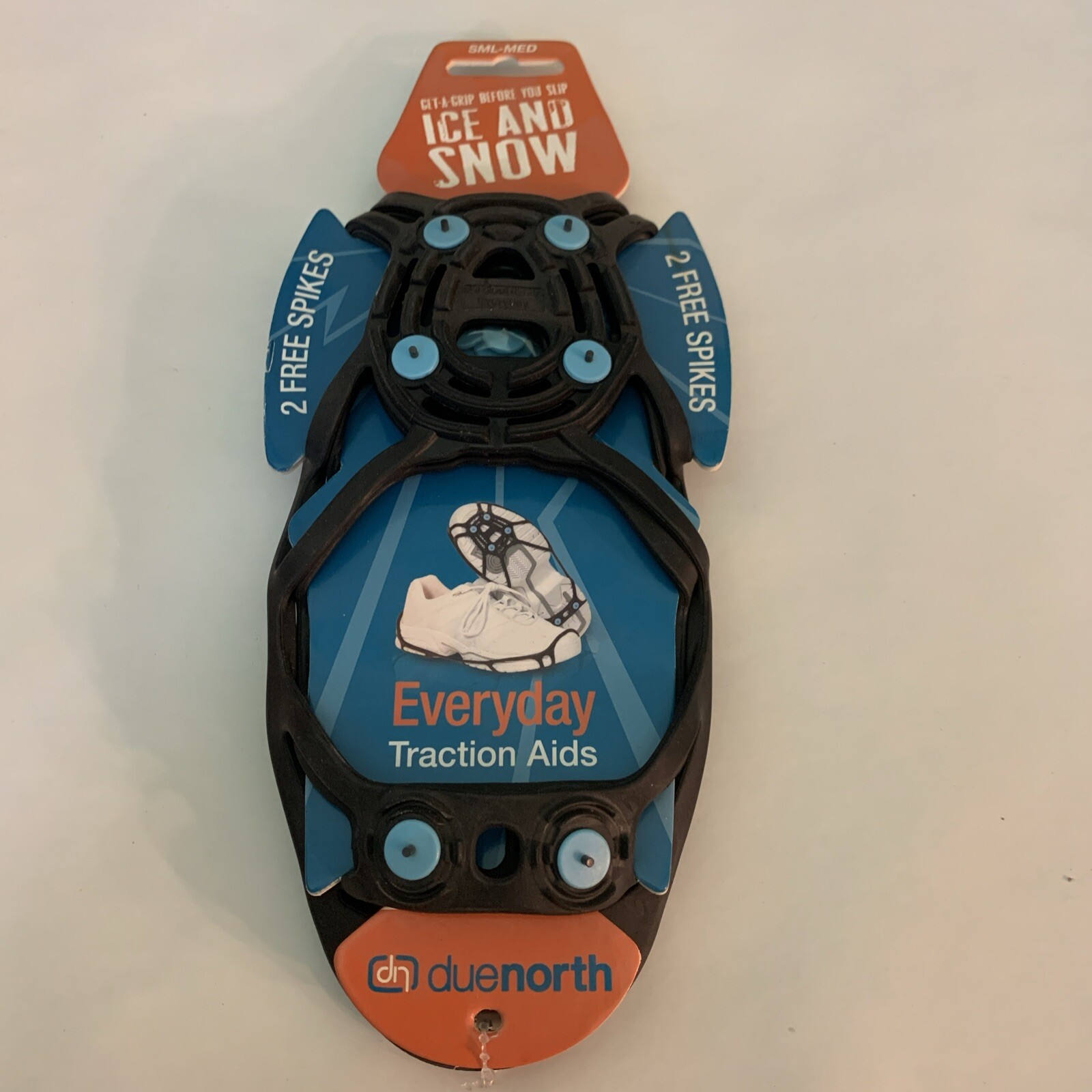 Due North Everyday Traction Aids Size Sm/Med Fits Over Shoes For Ice/snow
