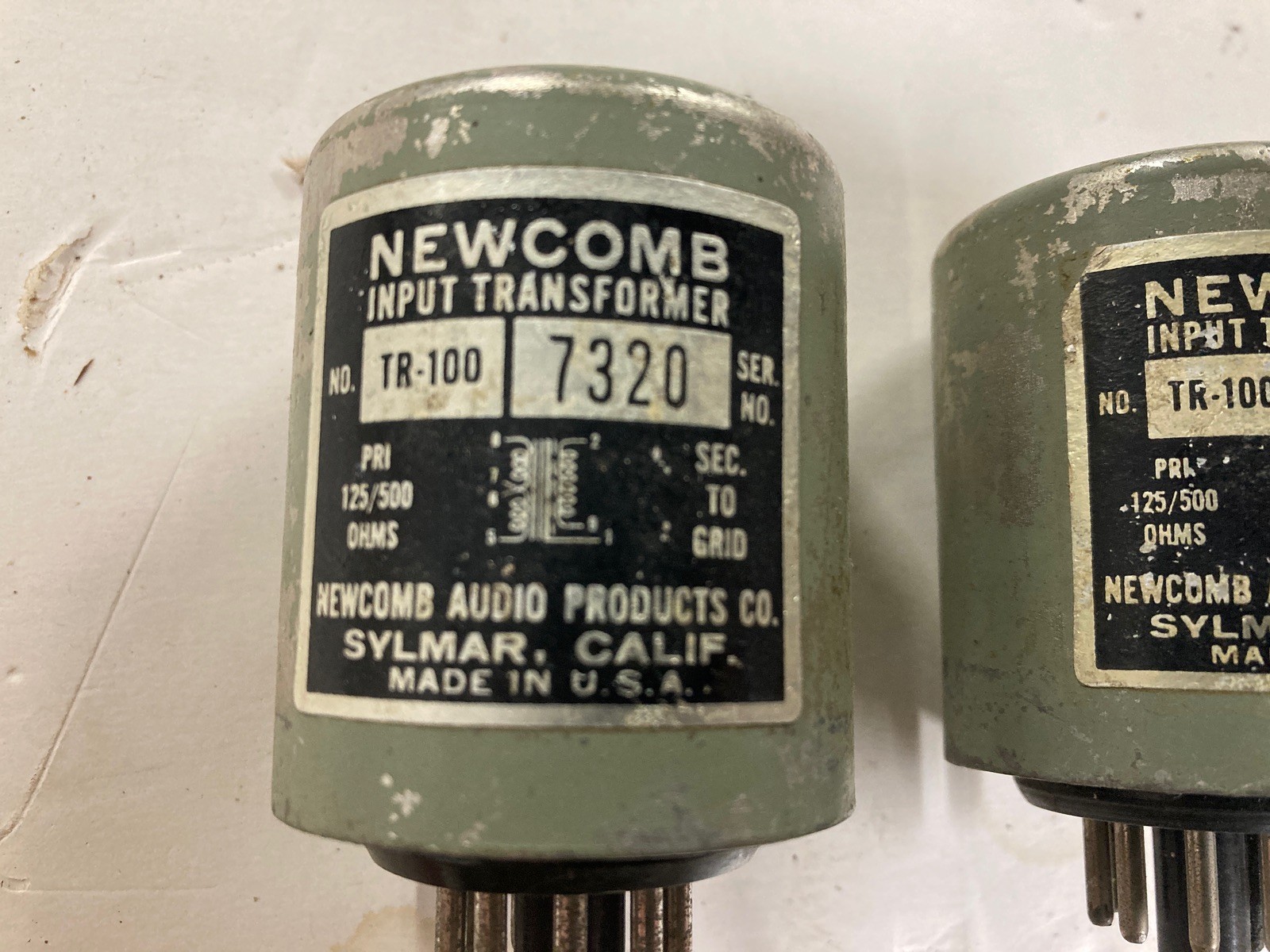 Pair of Newcomb TR-100 Input Transformers for MC Phono