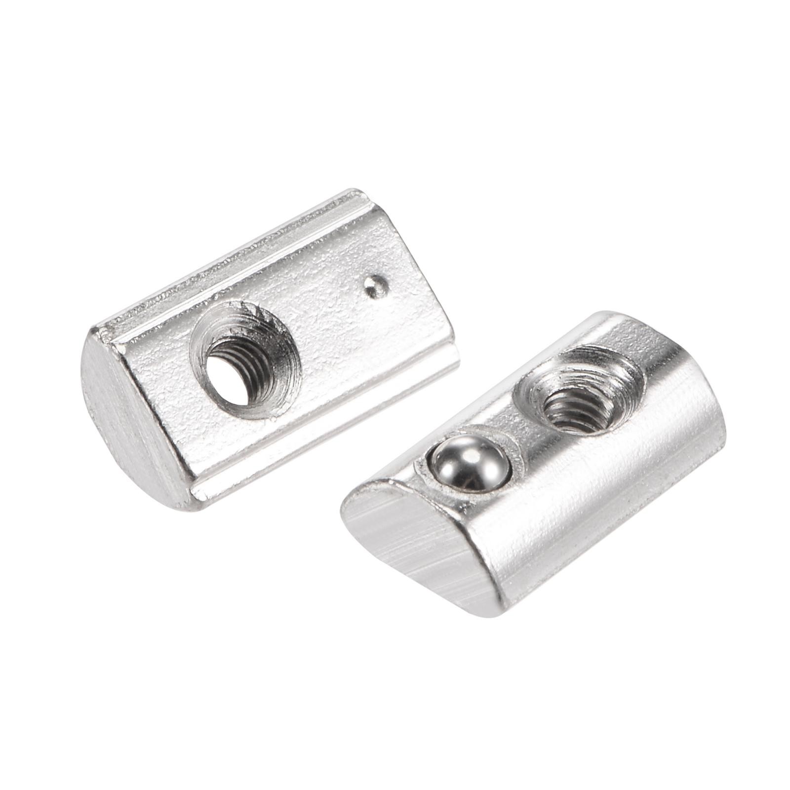 M3 Roll in Spring T-nut with Ball for 2020 Series Rail with 6mm Slot 15Pcs