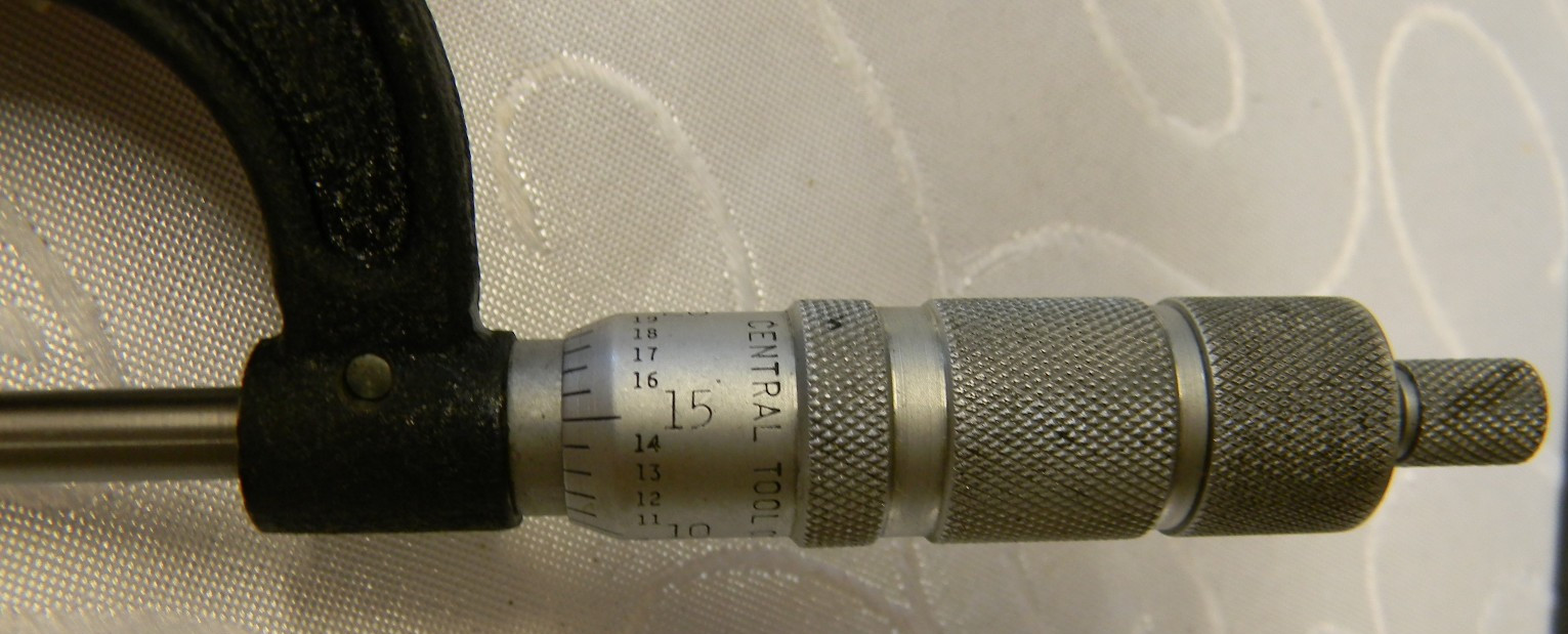 CENTRAL TOOLS 0-1" MICROMETER #6009