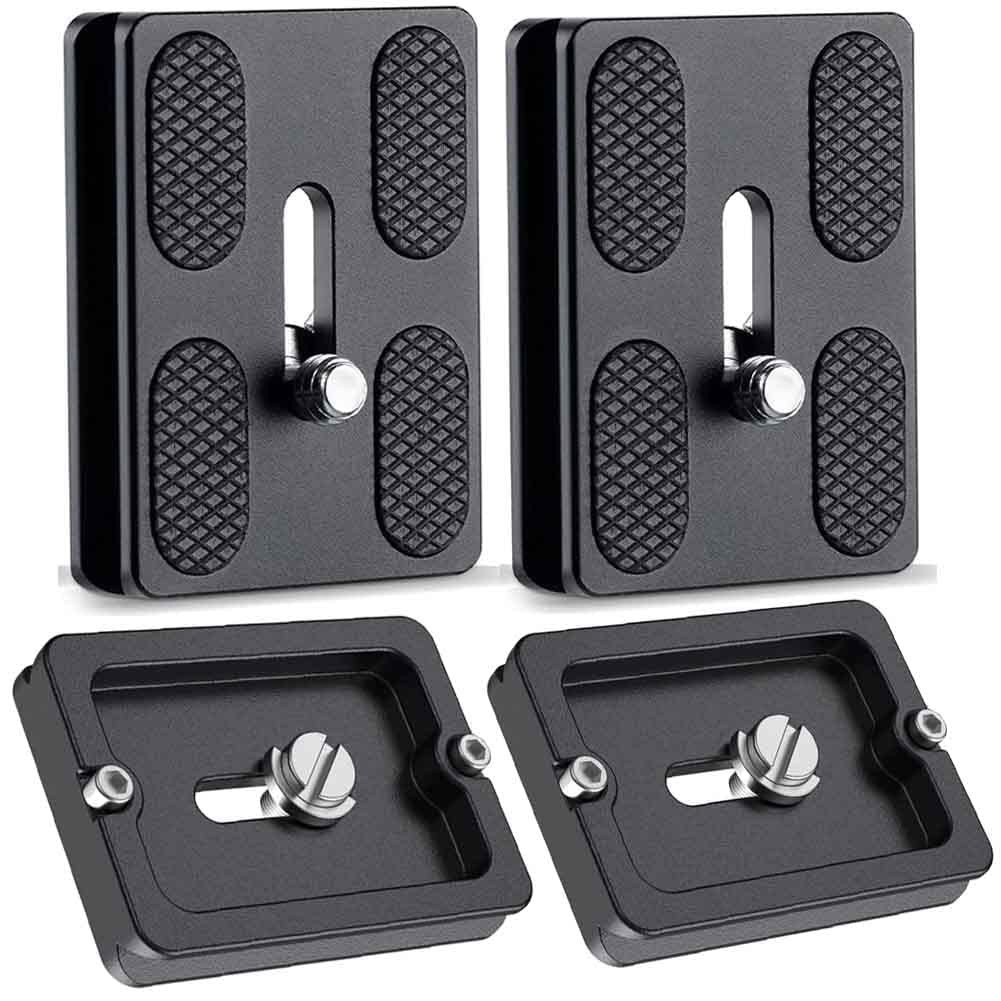 Camera Quick Release Plate PU50 2 PCS Tiny Universal for Arca Swiss Clamp