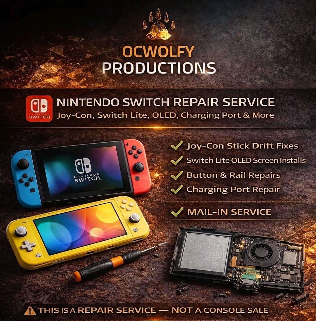 🔧 Nintendo Switch Repair Service – Joy-Con, Switch Lite, OLED, Charge Port Etc