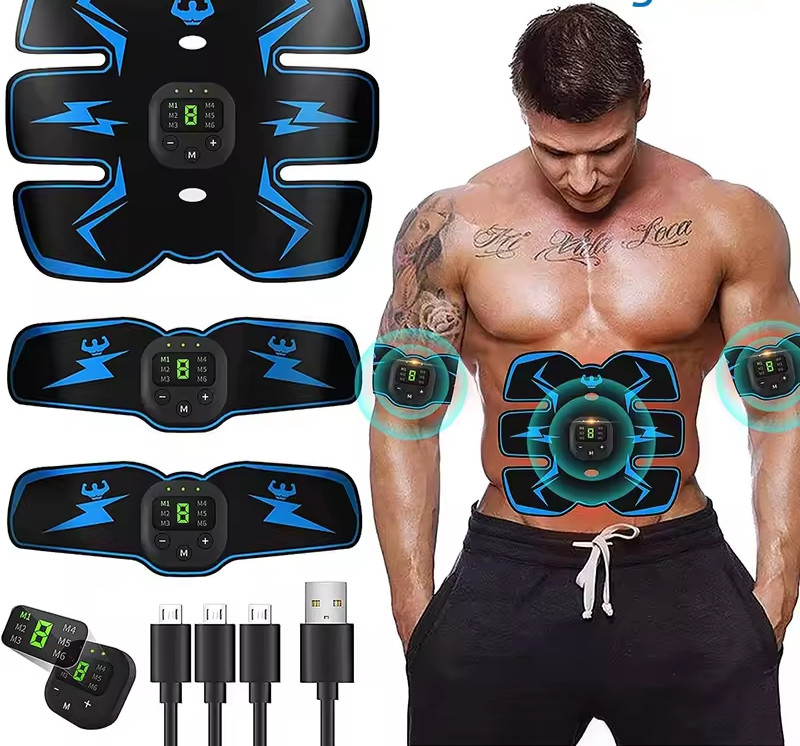 EMS Abdominal Muscle Stimulator ABS Toning Belt Rechargeable Fitness Trainer Gym