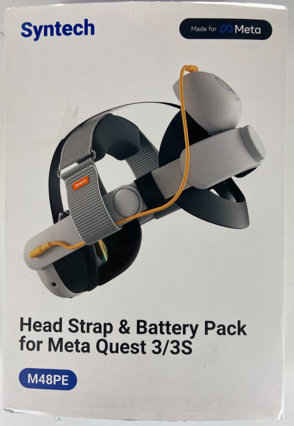 Syntech VR Head Strap & Battery Pack for Meta Quest 3 and 3S - M48PE