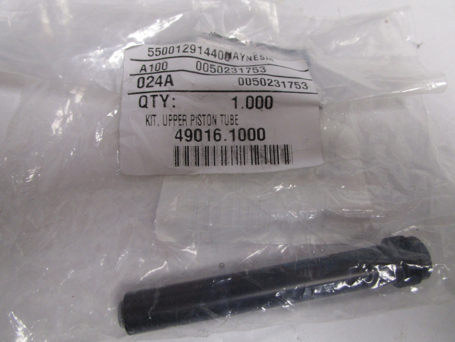 Bunn 49016.1000 KIT, UPPER PISTON TUBE
