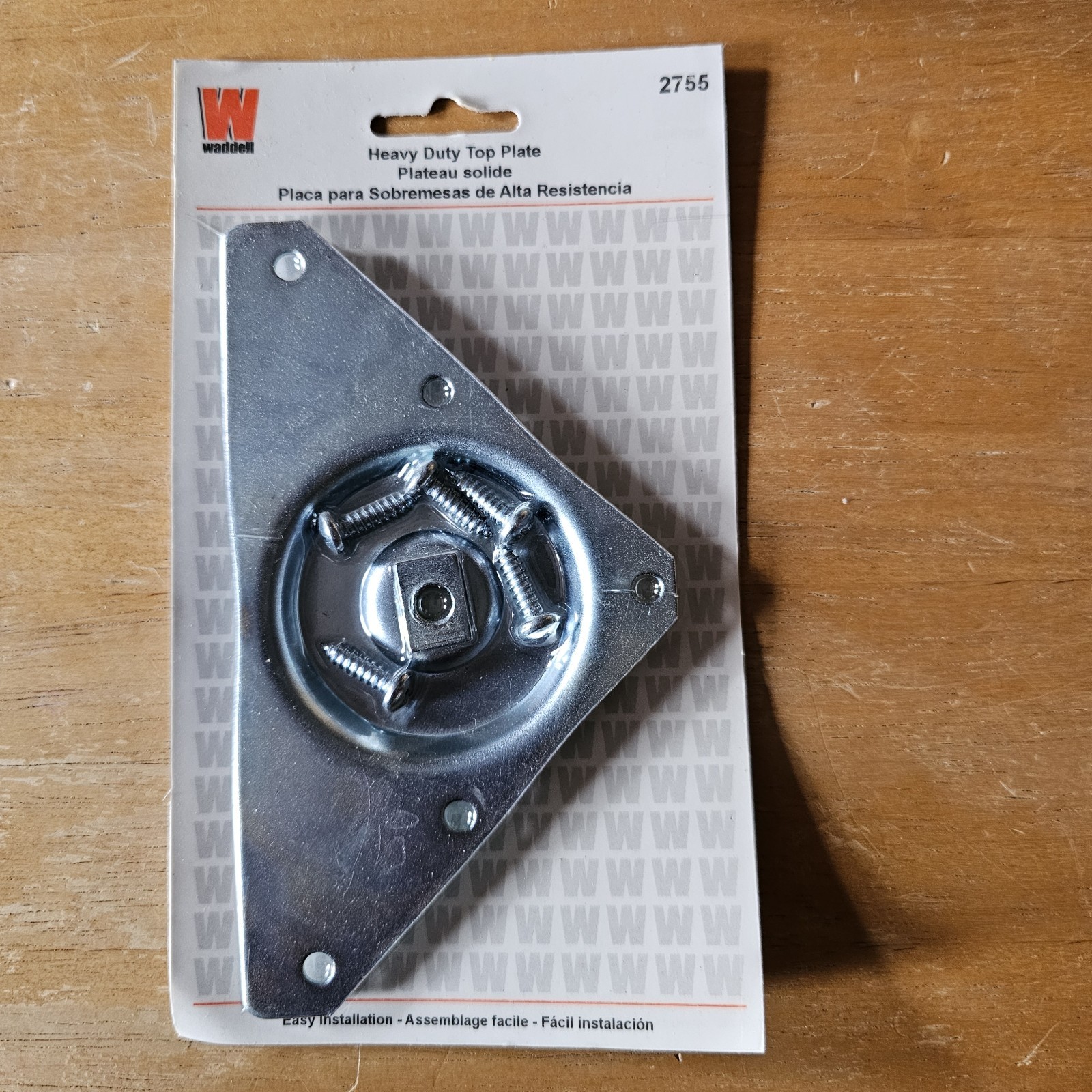 New Waddell ~ 2755, Angled Metal Top Leg Mounting Plate 5-1/2 H in.