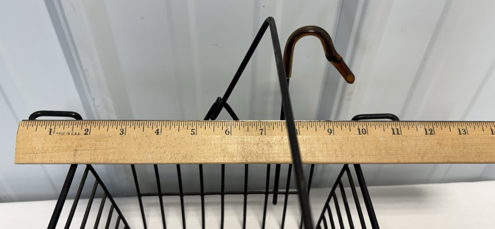 Black Coated Wire Removable Storage Basket for Rollator Walker or Bicycle