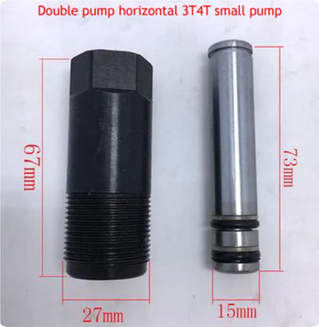 3T 4T Tons Double Pump Horizontal Jack Oil Pump Body Oil Seal Small Piston Plung