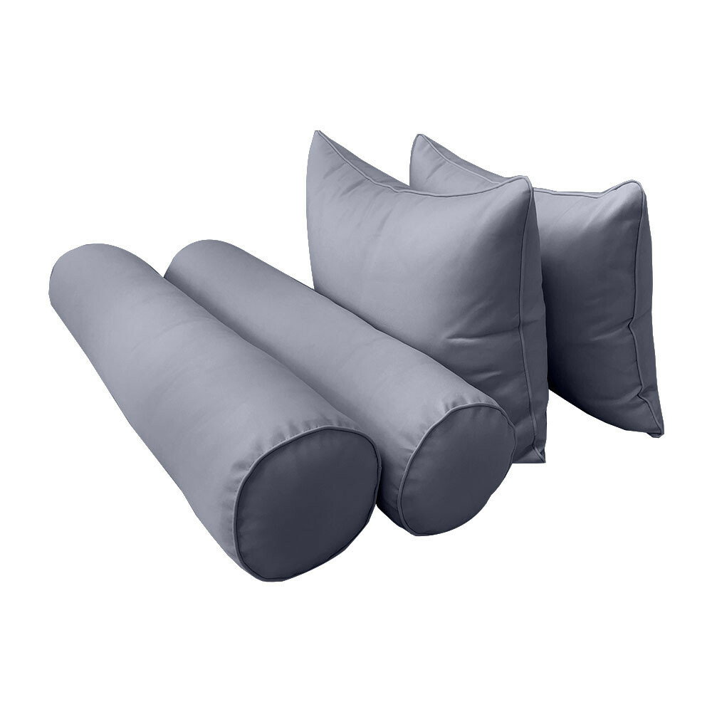 Style4 5PC Daybed Mattress Bolster Pillow Fitted Sheet Cover Only Queen AD001