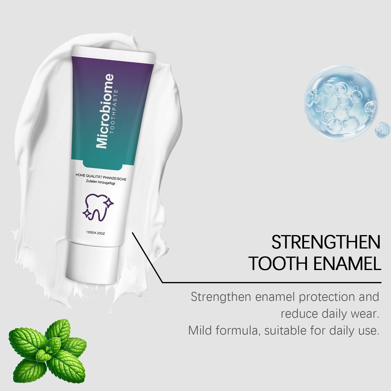 NEW Microbiome Mint Flavor Gum Toothpaste Cleaning Toothpaste Sensitive Teeth