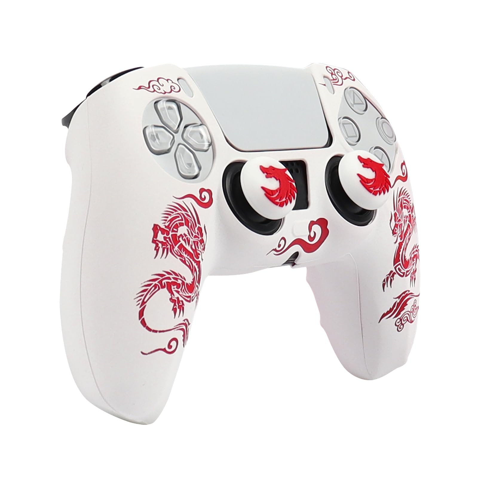 Dragon Controller Skin Silicone for PS5, Non-Slip Grip Cover Protector Compat...