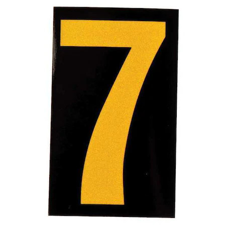Brady 5905-7 Numberlabel, 1-1/2Inh, 1Inw, Pk25