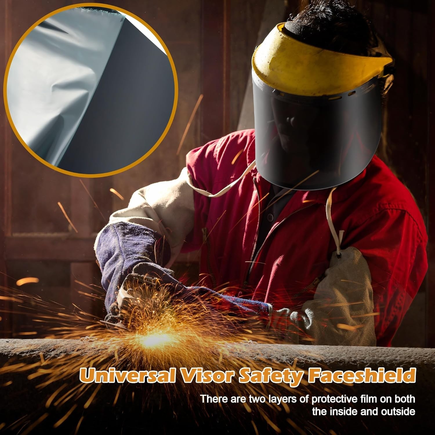 Protective Safety Visor Lens - Welding Grinder Replacement