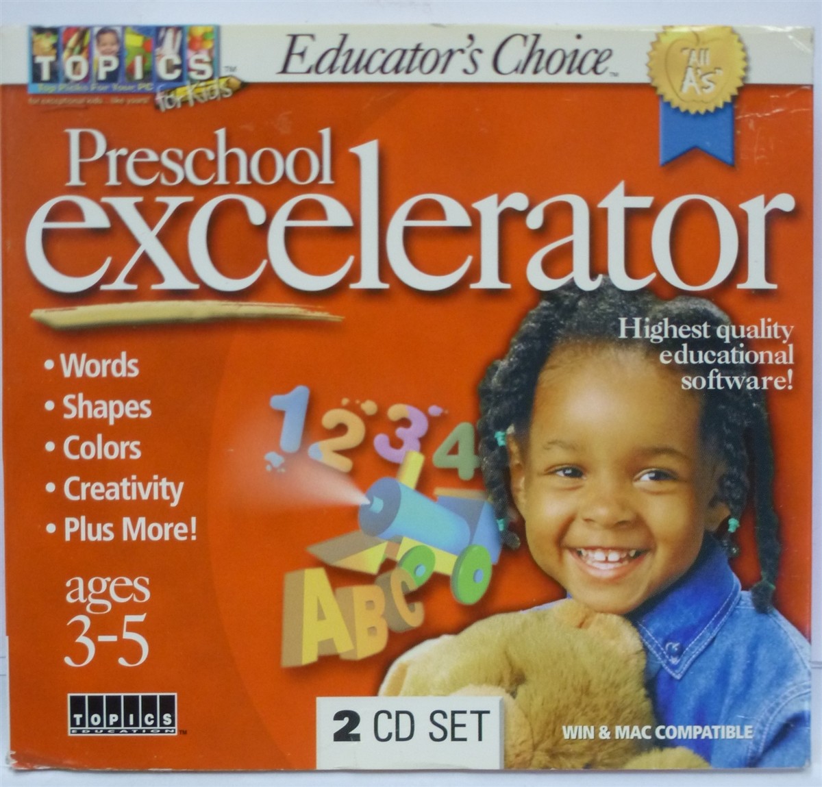 Software PC Preschool Excelerator 2 Discs NEW SEALED Jewel