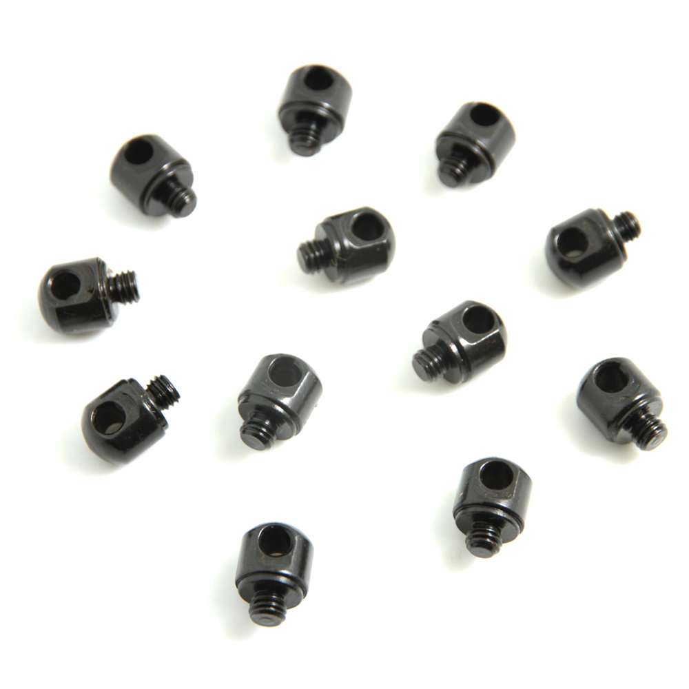 12 pcs Rifle Swivel Short Screw Stud Base 10-32 Quick Detach Metal Sling Hunting